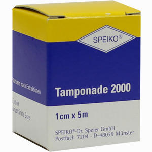 Tamponade 2000 Ungetränkt 1cm X 5m 1 Stück - ab 38,60 &euro;