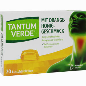 Tantum Verde 3mg mit Orange- Honiggeschmack Lutschtabletten 20 Stück - ab 6,01 €