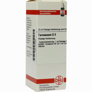 Taraxacum D3 Dilution 20 ml - ab 9,44 €
