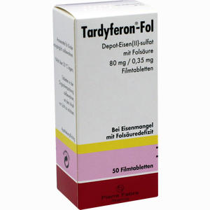 Tardyferon- Fol Depot- Eisen(ii)- Sulfat mit Folsäure Filmtabletten Pierre Fabre Pharma 50 Stück