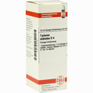 Tartarus Stibiatus D4 Dilution DHU-Arzneimittel 20 ml - ab 11,40 €