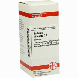 Tartarus Stibiatus D4 Tabletten 80 Stück - ab 8,99 €