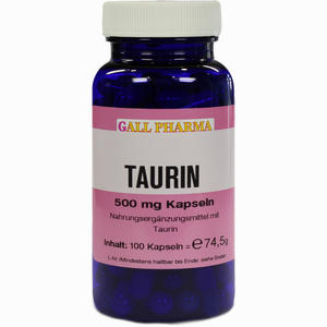 Taurin 500mg Kapseln  100 Stück - ab 18,64 €