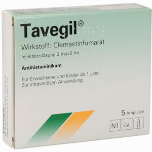 Tavegil Ampullen Injektionslösung 5 x 2 ml - ab 14,90 €