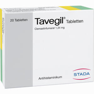 Tavegil Tabletten 20 Stück - ab 5,59 €