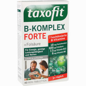 Taxofit B- Komplex Tabletten  40 Stück - ab 1,78 €