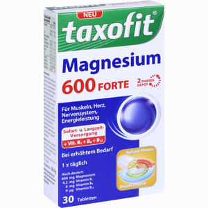 Taxofit Magnesium 600 Forte Depot Tabletten  30 Stück - ab 3,40 €