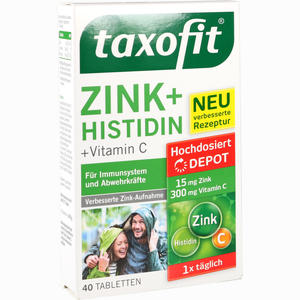 Taxofit Zink + Histidin Depot Tabletten 40 Stück - ab 0,00 &euro;