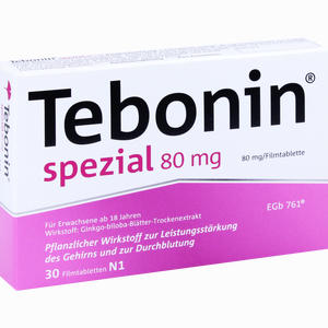 Tebonin Spezial 80mg Filmtabletten 30 Stück - ab 0,00 &euro;