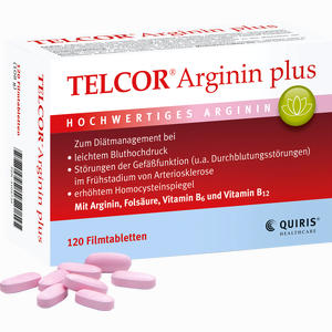 Telcor Arginin Plus Filmtabletten 120 Stück - ab 30,60 €