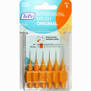 Tepe Interdentalbürste Orange 0.45mm Zahnbürste 6 Stück - ab 2,95 €