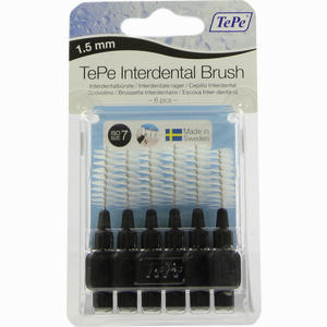 Tepe Interdentalbürste Schwarz 1.5mm Zahnbürste 6 Stück - ab 2,97 €