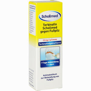 Terbinafin Schollmed gegen Fußpilz 10mg/g Creme  15 g
