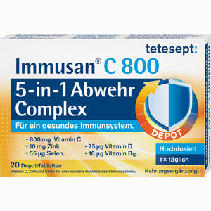 Tetesept Immusan C 800 5- In- 1 Abwehr Complex Tabletten 20 Stück - ab 3,12 €