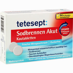 Tetesept Sodbrennen Akut Kautabletten 20 Stück - ab 3,91 €