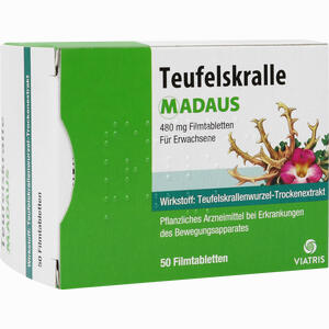 Teufelskralle Madaus Filmtabletten 50 Stück - ab 0,00 &euro;