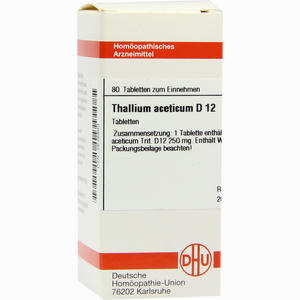 Thallium Acet D12 Tabletten 80 Stück - ab 8,82 €