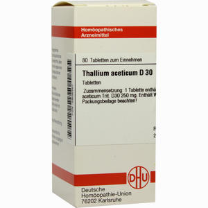 Thallium Acet D30 Tabletten 80 Stück - ab 0,00 &euro;