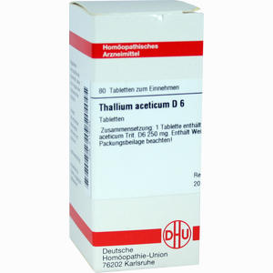 Thallium Acet D6 Tabletten 80 Stück - ab 8,80 €