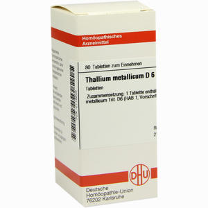Thallium Met D6 Tabletten 80 Stück - ab 8,80 €