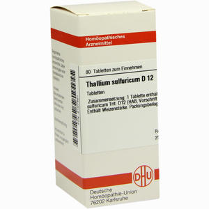 Thallium Sulf D12 Tabletten 80 Stück - ab 9,44 €