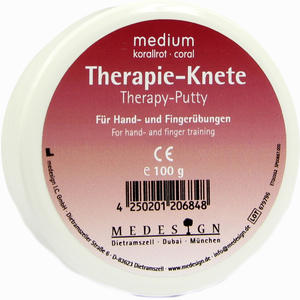 Therapie Knete Medium Korallrot 100 g - ab 6,49 &euro;