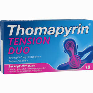 Thomapyrin Tension Duo 400 Mg/100 Mg Filmtabletten  18 Stück - ab 5,75 €