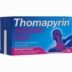 Thomapyrin Tension Duo 400 Mg/100 Mg Filmtabletten 36 Stück - ab 9,70 €