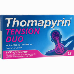 Thomapyrin Tension Duo 400 Mg/100mg Filmtabletten  12 Stück