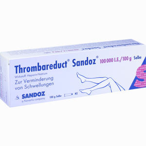Thrombareduct Sandoz 100.000 I.e. Salbe  100 g - ab 0,00 &euro;