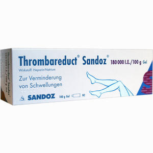 Thrombareduct Sandoz 180 000 I.e. Gel Gel 100 g - ab 0,00 €