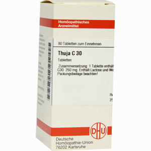 Thuja C30 Tabletten 80 Stück - ab 13,39 €