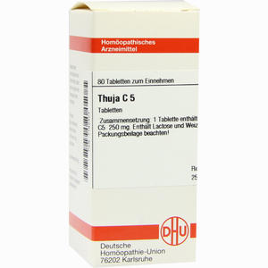 Thuja C5 Tabletten 80 Stück - ab 0,00 €