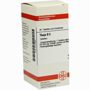Thuja D3 Tabletten 80 Stück - ab 8,52 €