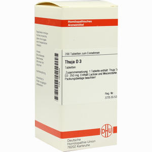 Thuja D3 Tabletten 200 Stück - ab 0,00 &euro;