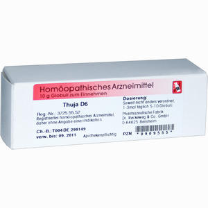 Thuja D6 Globuli Dr.RECKEWEG & Co. GmbH 10 g - ab 6,15 &euro;