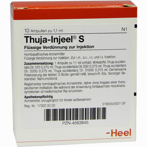 Thuja- Injeel S Ampullen  10 Stück - ab 17,72 €