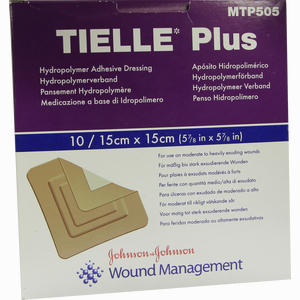 Tielle Plus 15cmx15cm Steril Verband 10 Stück - ab 0,00 &euro;