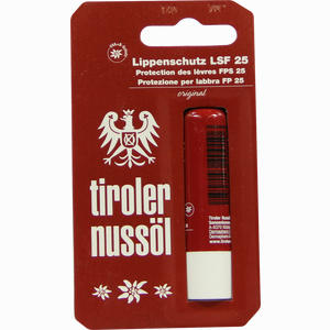 Tiroler Nussöl Original Lippenschutz Lsf25 Stift 4.8 g - ab 3,40 €