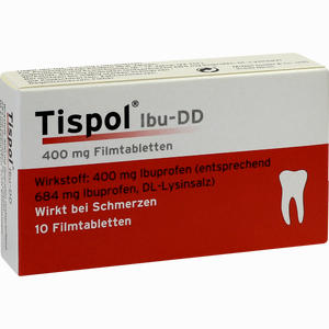 Tispol Ibu Dd Filmtabletten 10 Stück - ab 0,00 &euro;