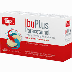 Togal Ibuplus Paracetamol 200 Mg/500 Mg 20 Stück - ab 7,96 &euro;