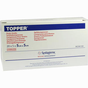 Topper Schlitzkompr. Ster. 5x5cm Kompressen 20 x 5 Stück - ab 19,95 €