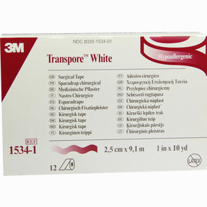 Transpore White 2.5cm X 9.1m Pflaster  12 Stück - ab 69,85 €