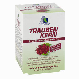 Traubenkern Extrakt Kapseln  100 Stück - ab 13,52 €