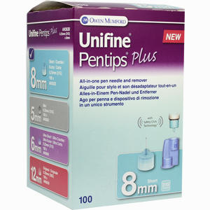 Unifine Pentips Plus 8mm 31g Kanülen 100 Stück - ab 19,95 €