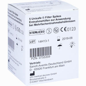 Unisafe Filter Spikes für Clexane 5 Stück - ab 0,00 €