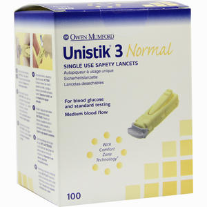 Unistik 3 Normal Lanzetten  100 Stück - ab 8,66 €