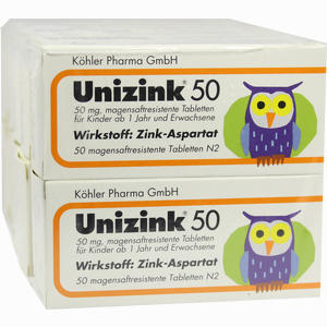 Unizink 50 Tabletten 10 x 50 Stück - ab 75,27 €