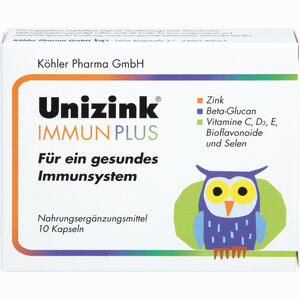 Unizink Immun Plus Kapseln 1 x 10 Stück