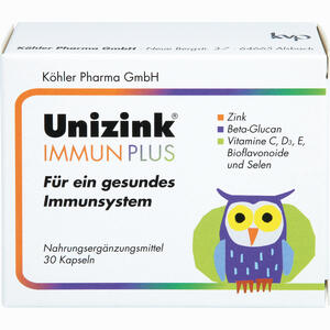 Unizink Immun Plus Kapseln 1 x 30 Stück - ab 13,79 €